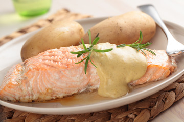 Salmon with potato