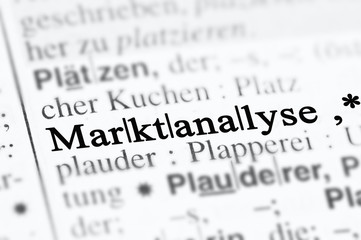 Fototapeta premium Marktanalyse