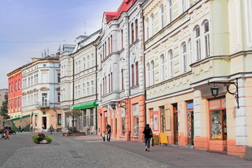 Tarnow, Polen - Sanierte Häuserzeile