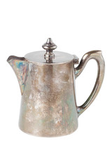 retro teapot or coffee pot, jug isolated on white background