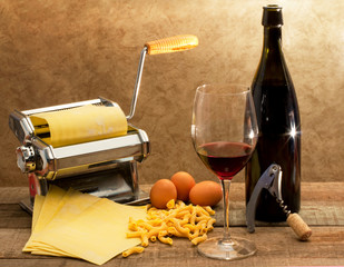 italian gourmet composition