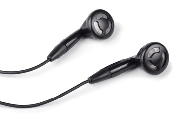 Black in-ear headphone