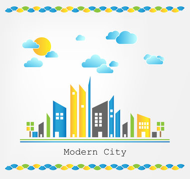 Modern city landscape