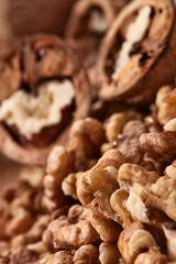 Obraz premium walnuts background