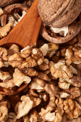 Obraz premium walnuts background