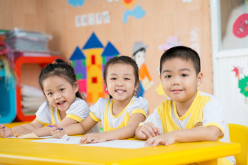 Funny asian children