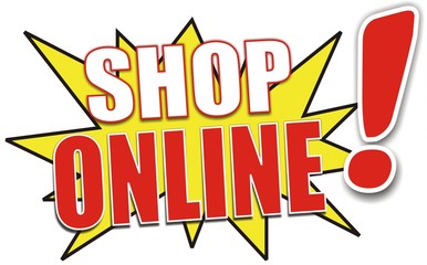 étiquette shop online