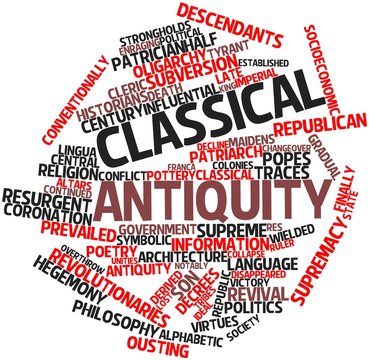 Word cloud for Classical antiquity