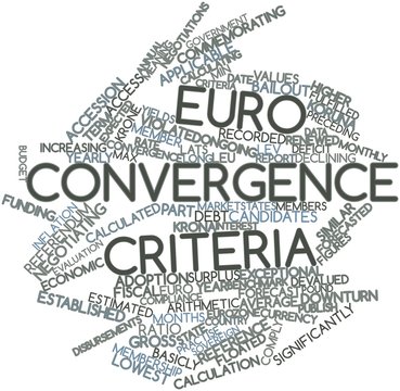 Word cloud for Euro convergence criteria