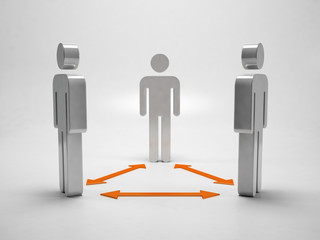 Teamwork 3D illustration