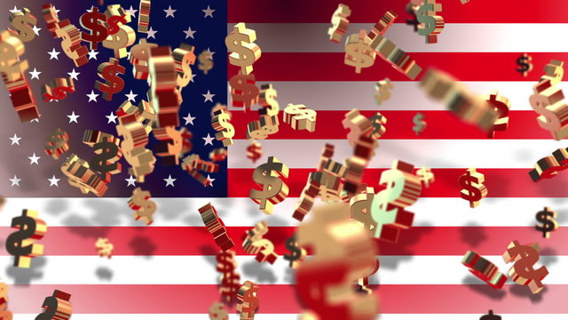 W&auml;hrung - Dollar - Flagge