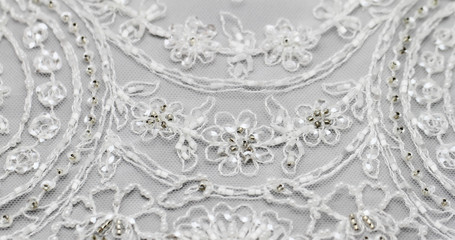 Detail of wedding dress