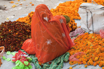 Frau in Indien