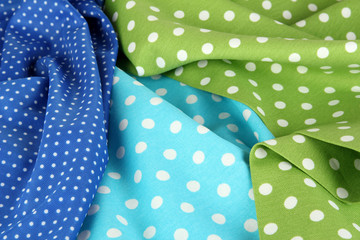 Fototapeta premium Color mottled fabrics close-up background