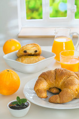 Healthy continental breakfast