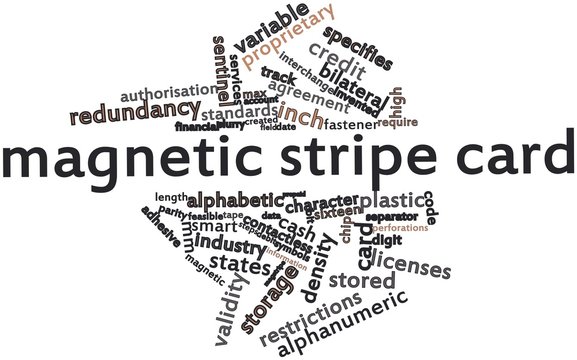 Word cloud for Magnetic stripe card