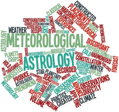 Word cloud for Meteorological astrology