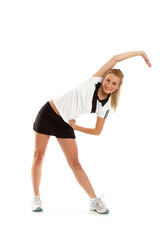 Mädchen macht Fitness