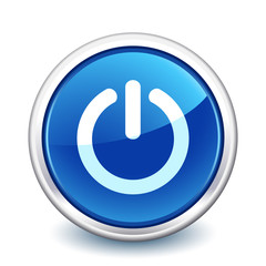 button blue power