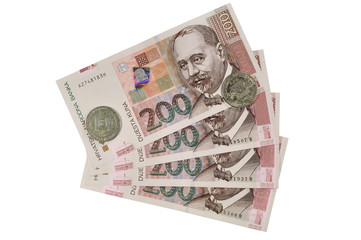 craotian money 4 x 200 kuna 2x5 kuna - DSC0285