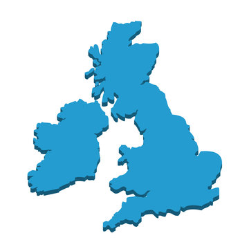 3D map of the UK