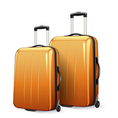 suitcases orange