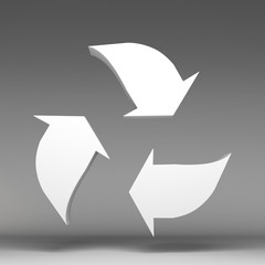 3d recycle icon