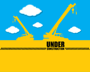crane with Under construction