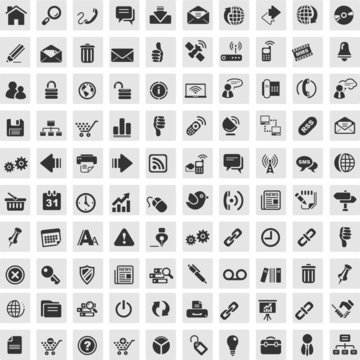 100 grey bg Icons