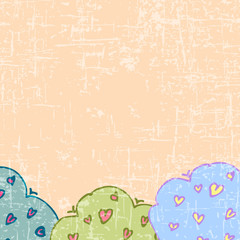 Drawing valentine background