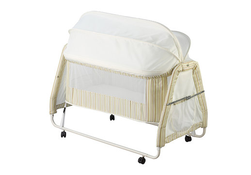 A Cute Baby Cot With Mosquito Net