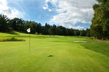 Golf course in the countrydise