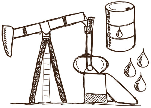 Oil - petrol  doodles