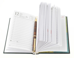 kalendarz z długopisem