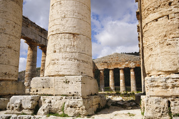 Classical Ancient Greek Segesta Temple in Sicily