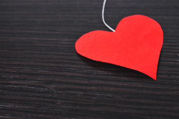 Obraz premium heart on a dark background