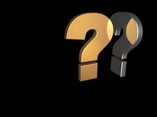 Fragezeichen Metallic