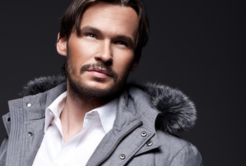 Fototapeta premium Portrait of handsome man