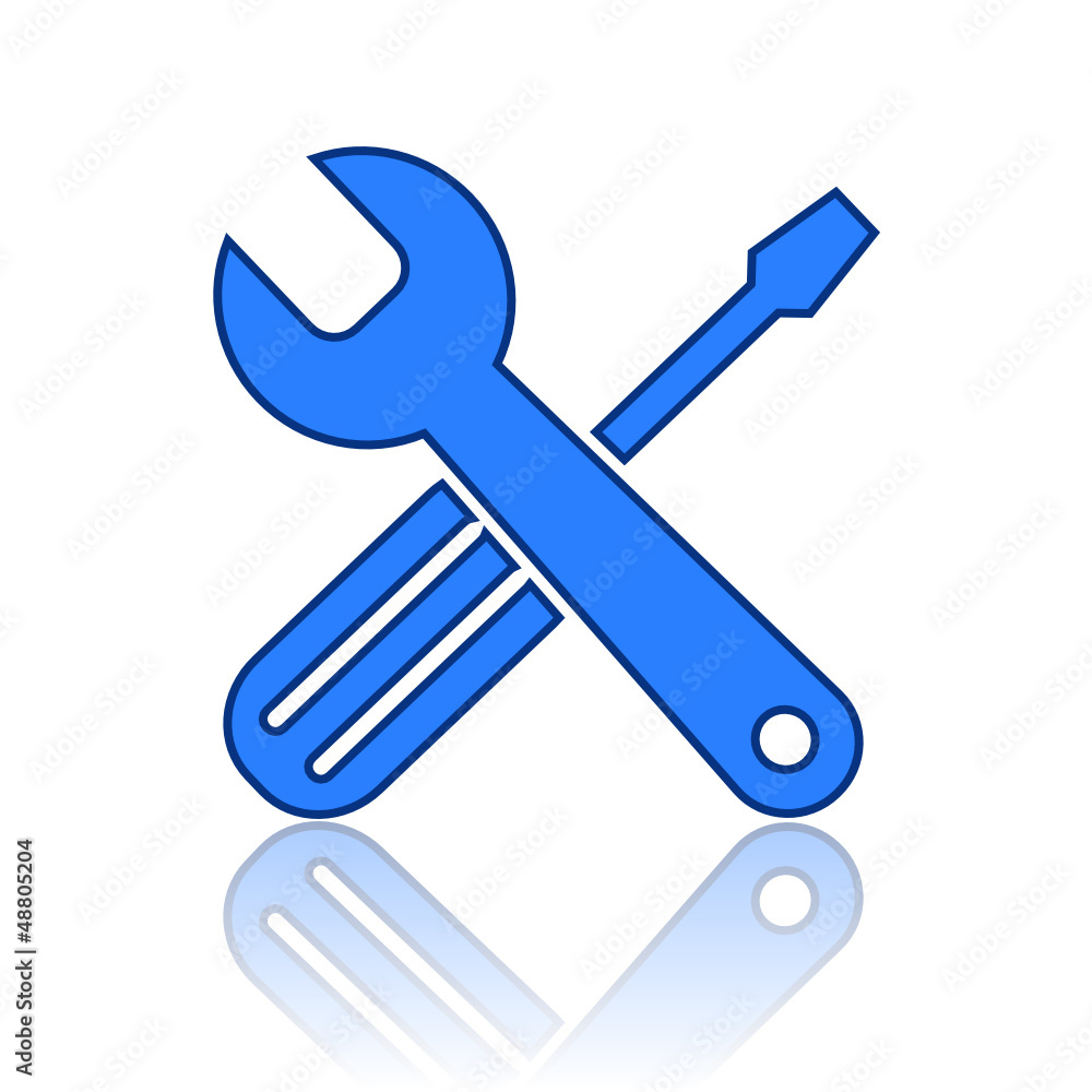 Aufkleber tools vector icon