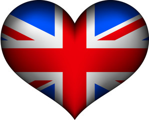 Obraz premium United Kingdom heart