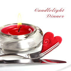 Candlelight Dinner mit Beispieltext