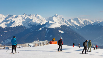 Ski Run in the Dolomites