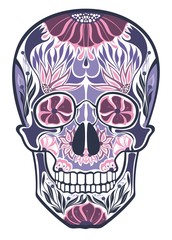 Floral ornamental skulls