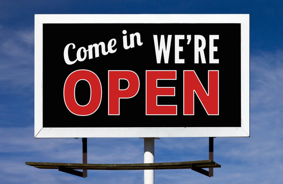 Open Billboard Sign