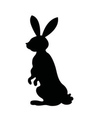 Silhouette von Osterhase