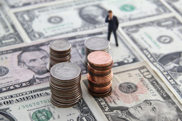 Fototapeta premium Thinking about money