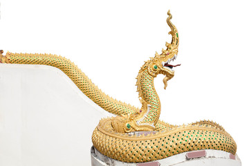 Thai dragon or king of Naga statue