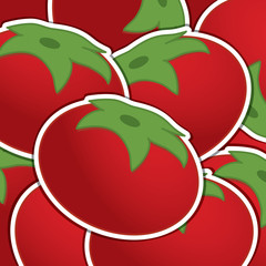 Tomato background/card in vector format.