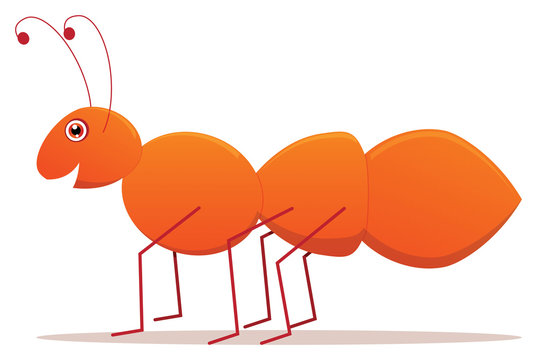 Cute Cartoon Vector Ant