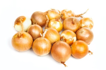 Group of ripe onion